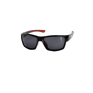 F2 Sonnenbrille, Schmale unisex Sportbrille, polarisierende Gläser, Vollrand schwarz-rot Größe