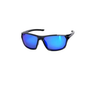 F2 Sonnenbrille, Klassische unisex Sportbrille, polarisierende Gläser, Vollrand grau transparent Größe