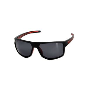 F2 Sonnenbrille, Eckige unisex Sportbrille, polarisierende Gläser, Vollrand schwarz -rot Größe