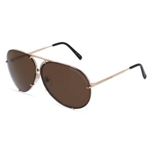 Rodenstock Porsche Design 8478 Herren-Sonnenbrille Vollrand Pilot Metall-Gestell, gold