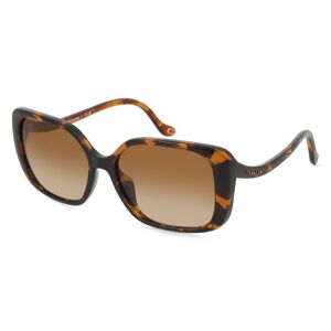 Luxottica COACH HC8376U Damen-Sonnenbrille Vollrand Eckig Kunststoff-Gestell, braun