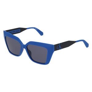 Marchon Germany CALVIN KLEIN CKJ22639S Damen-Sonnenbrille Vollrand Butterfly Kunststoff-Gestell, blau