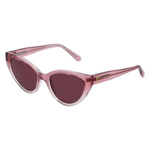 Safilo Love Moschino MOL064/S Damen-Sonnenbrille Vollrand Butterfly Kunststoff-Gestell, pink