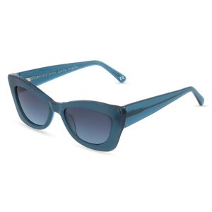 BoDe Design Botaniq -7006 Damen-Sonnenbrille Vollrand Butterfly Bio-Acetat-Gestell, blau