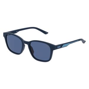 Kering Eyewear PUMA PU0385S Herren-Sonnenbrille Vollrand Eckig Kunststoff-Gestell, blau