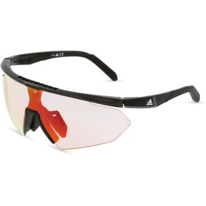 Marcolin Deutschland Adidas SP0015 Herren-Sonnenbrille Vollrand Monoscheibe Kunststoff-Gestell, schwarz