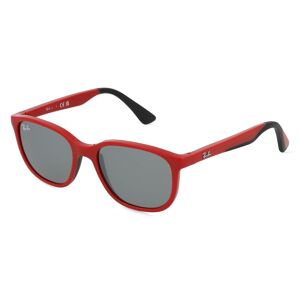 Luxottica RAY-BAN JUNIOR RJ9078S Unisex-Sonnenbrille Vollrand Eckig Kunststoff-Gestell, schwarz