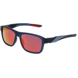 Kering Eyewear PUMA PU0377S Herren-Sonnenbrille Vollrand Eckig Kunststoff-Gestell, blau