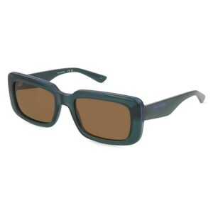 Marchon Germany Karl Lagerfeld KL6101S Unisex-Sonnenbrille Vollrand Eckig Kunststoff-Gestell, braun