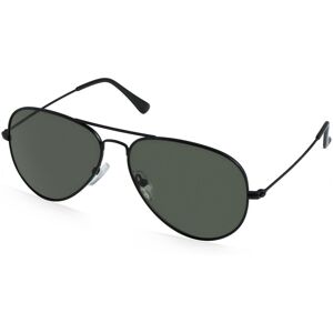 Fielmann ROW Fielmann BD 277 SUN CL Unisex-Sonnenbrille Vollrand Pilot Edelstahl-Gestell, schwarz