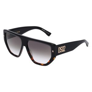 Safilo DSQUARED2 D2 0088/S Herren-Sonnenbrille Vollrand Pilot Acetat-Gestell, braun