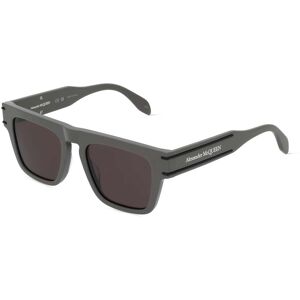 Kering Eyewear ALEXANDER MC QUEEN AM0397S Herren-Sonnenbrille Vollrand Eckig Kunststoff-Gestell, grün