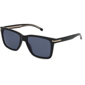 Safilo BOSS 1598/S Herren-Sonnenbrille Vollrand Eckig Acetat-Gestell, schwarz