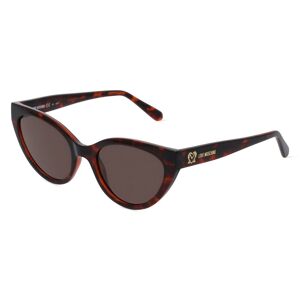 Safilo Love Moschino MOL064/S Damen-Sonnenbrille Vollrand Butterfly Kunststoff-Gestell, braun