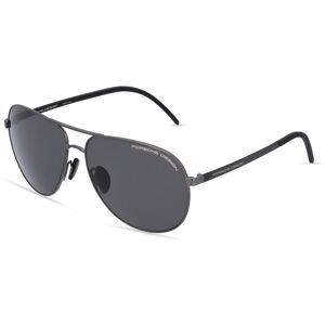 Rodenstock Porsche Design 8651 Herren-Sonnenbrille Vollrand Pilot Metall-Gestell, grau