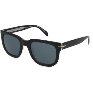 Safilo David Beckham DB 7118/S Herren-Sonnenbrille Vollrand Eckig Acetat-Gestell, schwarz