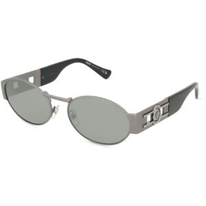 Luxottica VERSACE VE2264 Unisex-Sonnenbrille Vollrand Oval Edelstahl-Gestell, Grau