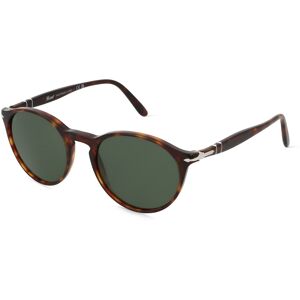 Luxottica Persol 0PO3092SM Herren-Sonnenbrille Vollrand Panto Acetat-Gestell, braun