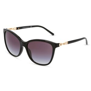 Luxottica Emporio Armani EA4173 Damen-Sonnenbrille Vollrand Butterfly Acetat-Gestell, schwarz