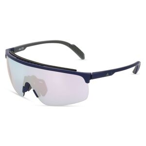 Marcolin Deutschland ADIDAS SP0044 Unisex-Sonnenbrille Vollrand Monoscheibe Kunststoff-Gestell, blau