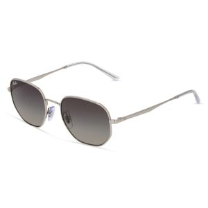 Luxottica Ray-Ban RB 3682 Unisex-Sonnenbrille Vollrand Panto Metall-Gestell, silber