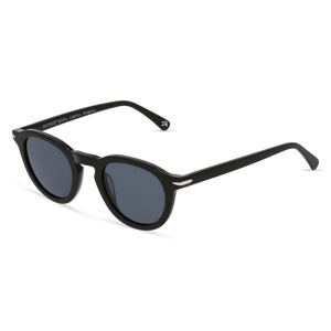 BoDe Design Botaniq -7017 Herren-Sonnenbrille Vollrand Panto Bio-Acetat-Gestell, schwarz