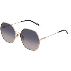 Kering Eyewear CHLOE CH0169SA Damen-Sonnenbrille Vollrand Achteckig Metall-Gestell, gold