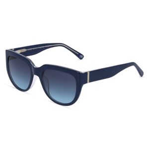 BoDe Design Botaniq -7001 Damen-Sonnenbrille Vollrand Butterfly Bio-Acetat-Gestell, blau