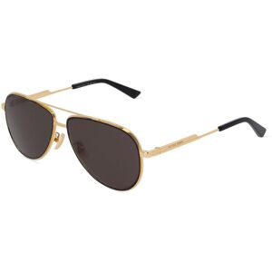 Kering Eyewear BOTTEGA VENETA BV1240S Herren-Sonnenbrille Vollrand Pilot Metall-Gestell, gold