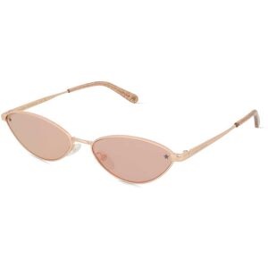 Safilo CHIARA FERRAGNI CF 7034/S Damen-Sonnenbrille Vollrand Butterfly Metall-Gestell, gold