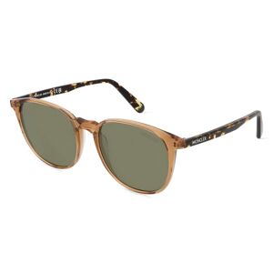 Marcolin Deutschland MonclerML0189 LUMINAIRE Unisex-Sonnenbrille Vollrand Rund Acetat-Gestell, gelb