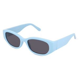 Fielmann OU 031 SUN FA Damen-Sonnenbrille Vollrand Oval Kunststoff-Gestell, Blau