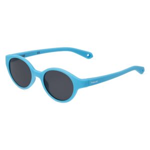 Safilo POLAROID PLD K007/S Kinder-Sonnenbrille Vollrand Oval Acetat-Gestell, blau
