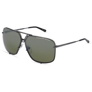 Rodenstock Porsche Design 8928 Herren-Sonnenbrille Vollrand Pilot Metall-Gestell, grau