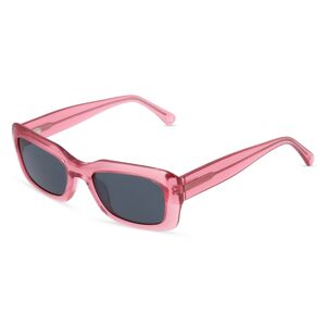 BoDe Design Botaniq -7002 Damen-Sonnenbrille Vollrand Eckig Bio-Acetat-Gestell, pink