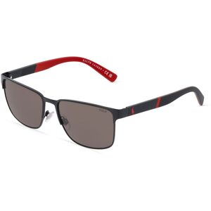 Luxottica POLO RALPH LAUREN PH3143 Herren-Sonnenbrille Vollrand Eckig Metall-Gestell, schwarz