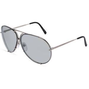 Rodenstock Porsche Design 8478 Herren-Sonnenbrille Vollrand Pilot Metall-Gestell, silber