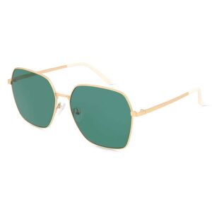 Fielmann BD 558 SUN FA Damen-Sonnenbrille Vollrand Mehreckig Edelstahl-Gestell, gold