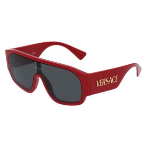Luxottica VERSACE VE4439 Damen-Sonnenbrille Vollrand Monoscheibe Kunststoff-Gestell, rot