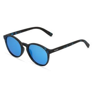 Safilo Polaroid PLD 8024/S Jugend-Sonnenbrille Vollrand Panto Acetat-Gestell, Blau