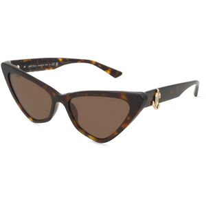 Luxottica Jimmy Choo 0JC5008 Damen-Sonnenbrille Vollrand Cateye Acetat-Gestell, braun