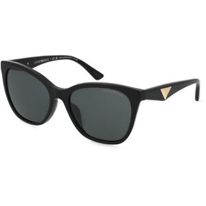 Luxottica Emporio Armani 0EA4222U Damen-Sonnenbrille Vollrand Butterfly Acetat-Gestell, schwarz