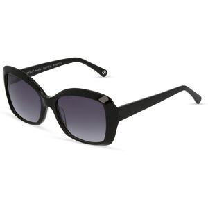 BoDe Design Botaniq -7003 Damen-Sonnenbrille Vollrand Butterfly Bio-Acetat-Gestell, schwarz