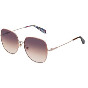 Safilo KATE SPADE CHARLI/F/S Damen-Sonnenbrille Vollrand Achteckig Metall-Gestell, orange