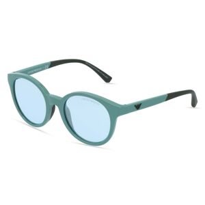 Luxottica Emporio Armani EA4185 Damen-Sonnenbrille Vollrand Panto Kunststoff-Gestell, blau