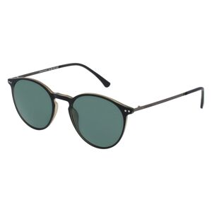 Jaguar J 7621 Herren-Sonnenbrille Vollrand Rund Kunststoff-Gestell, schwarz