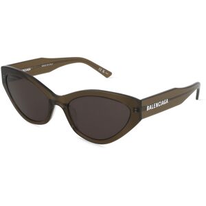 Kering Eyewear Balenciaga BB0306S Damen-Sonnenbrille Vollrand Butterfly Recycled Acetat-Gestell, grün