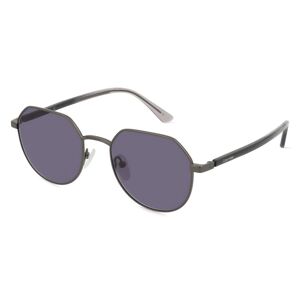 Marchon Germany Calvin Klein CK23125S Unisex-Sonnenbrille Vollrand Rund Metall-Gestell, grau