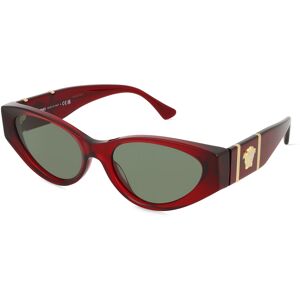 Luxottica VERSACE VE4454 Damen-Sonnenbrille Vollrand Butterfly Acetat-Gestell, rot