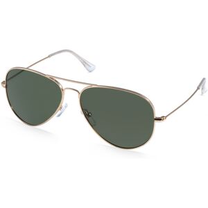 Fielmann ROW Fielmann BD 277 SUN CL Unisex-Sonnenbrille Vollrand Pilot Edelstahl-Gestell, gold